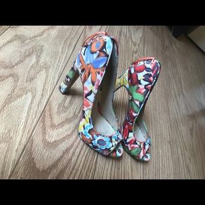 Nine West Multi Floral Heel